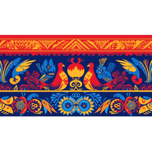Pattern ornament ethnic folk with geometric elements mosaic for fabrics interiors ceramics