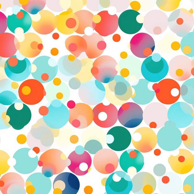 pattern of pastel polka dots