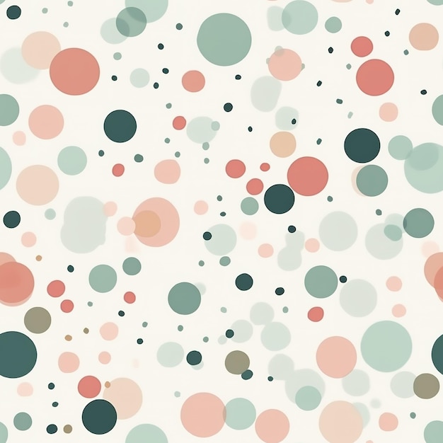 pattern of pastel polka dots