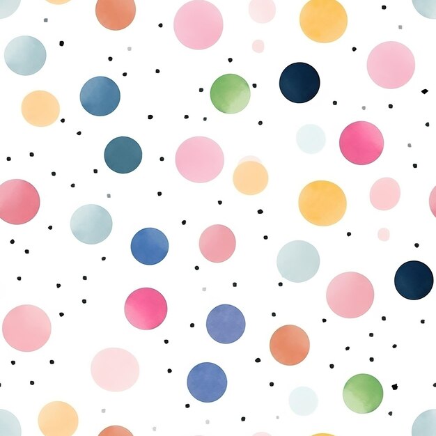 pattern of pastel polka dots