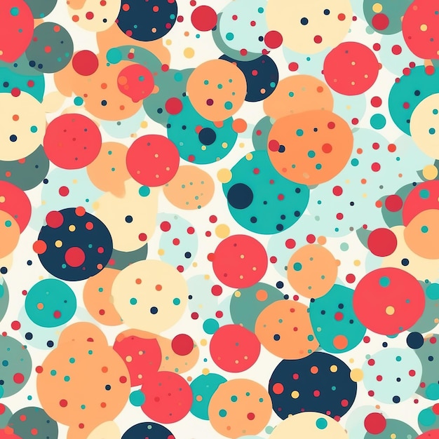 pattern of pastel polka dots
