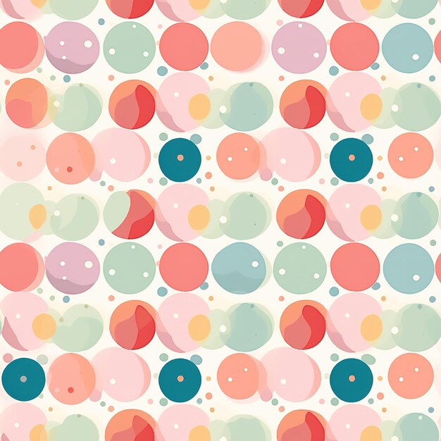 Photo pattern of pastel polka dots