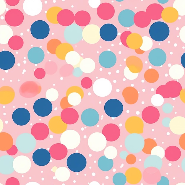 pattern of pastel polka dots