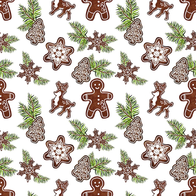 Pattern pine branch christmas tree branch