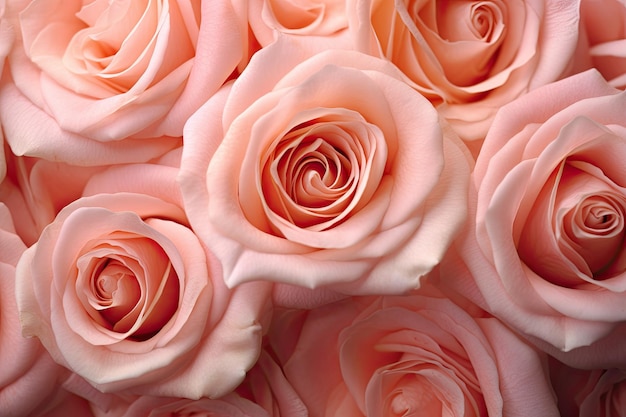 Pattern of pink roses Genaretive Ai