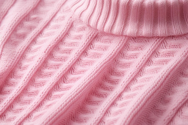 Pattern pink sweater Knitted woolen Generate Ai