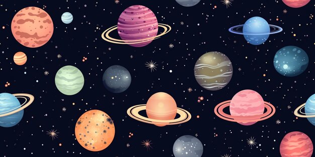 pattern planets in galaxy