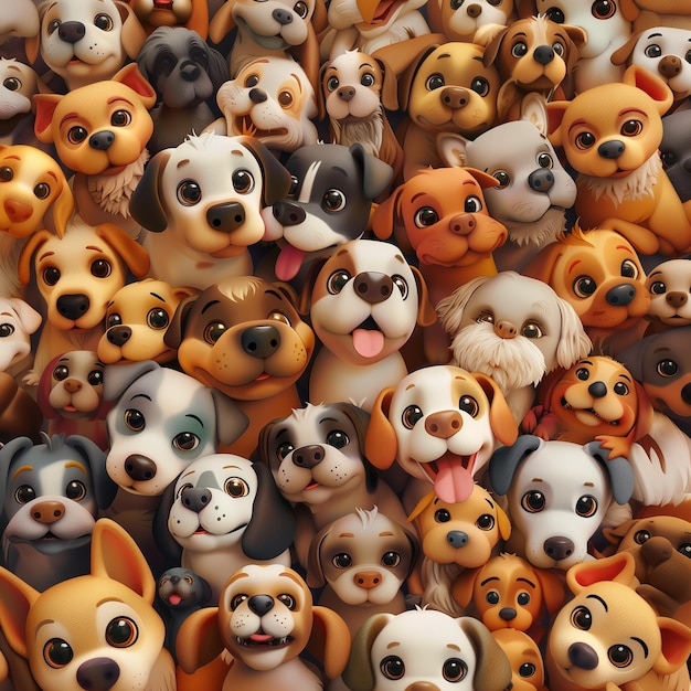 pattern of puppy dogs