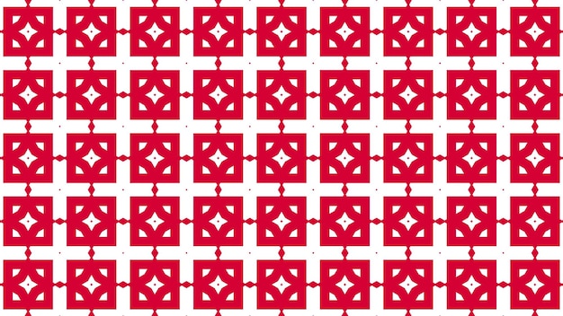 a pattern of red and white squares on a white background.