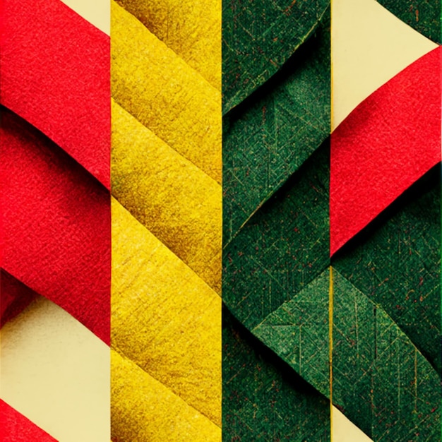 Pattern red, yellow and green