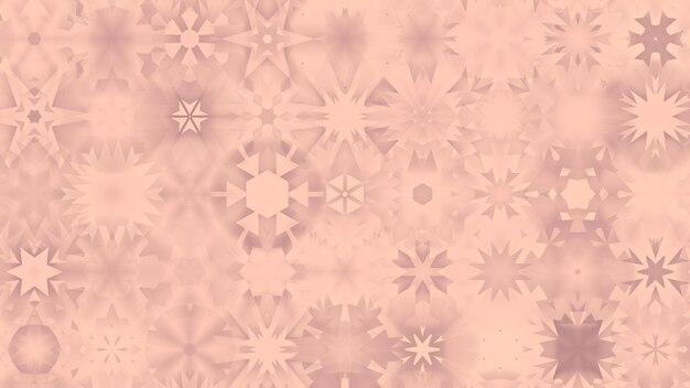 ピンクの背景の雪花のパターン