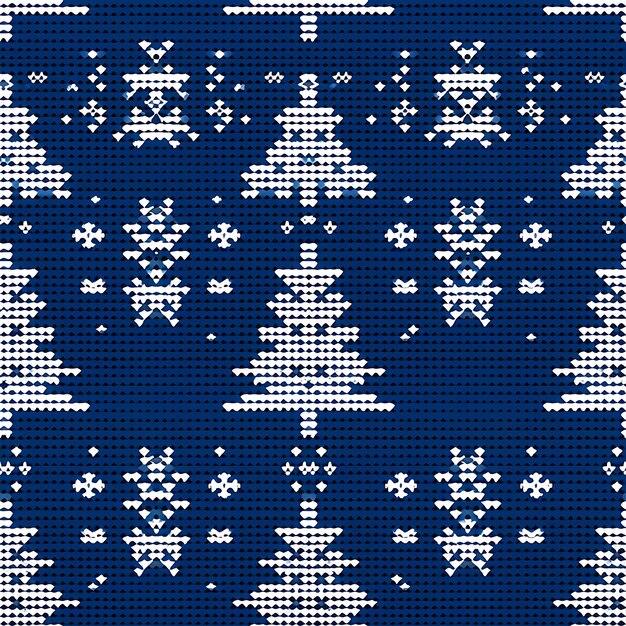 Photo a pattern of a snowman on a blue background