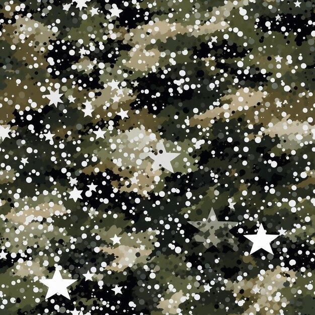 Photo a pattern of stars and snowflakes with a background of stars.