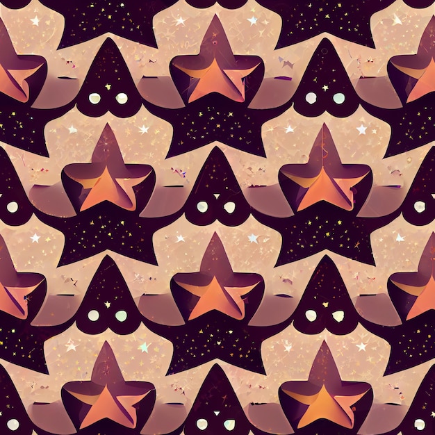 A pattern of stars with a star on the bottom