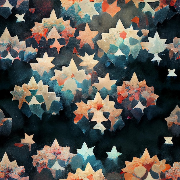 A pattern of stars with the word stars on it