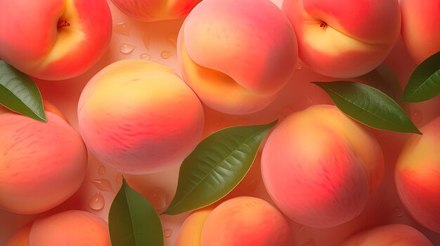 Photo pattern sweet juicy soft peach