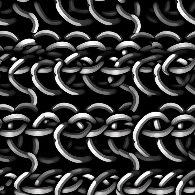 Pattern of tileable mental chains textures