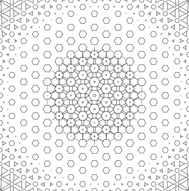 A pattern of triangles and the number 1