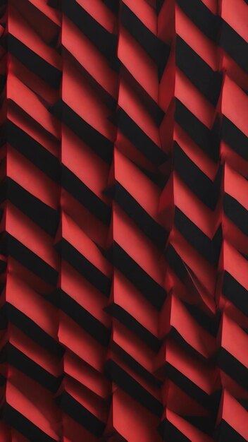 A pattern of triangles with a red and black background