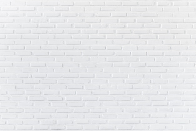 Pattern of white brick wall for background and textured, White wall background