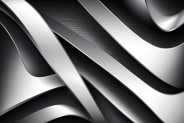 Pattern with a blackandwhite gradient Abstract metallic background