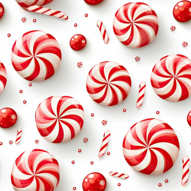 pattern with candy canes