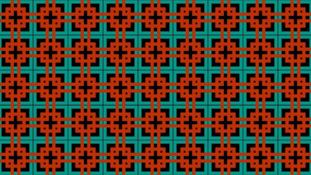 A pattern with a cross on the top.