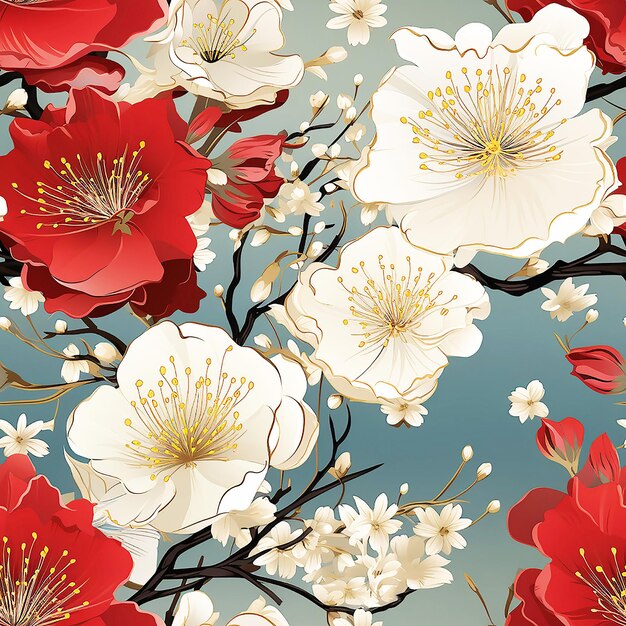 ファンタジーの花のパターン自然な壁紙ペイズリー プリント