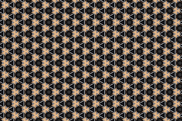 Photo a pattern with a gold star and a black background