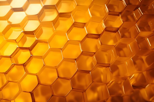 Photo pattern with honeycombs generative ai