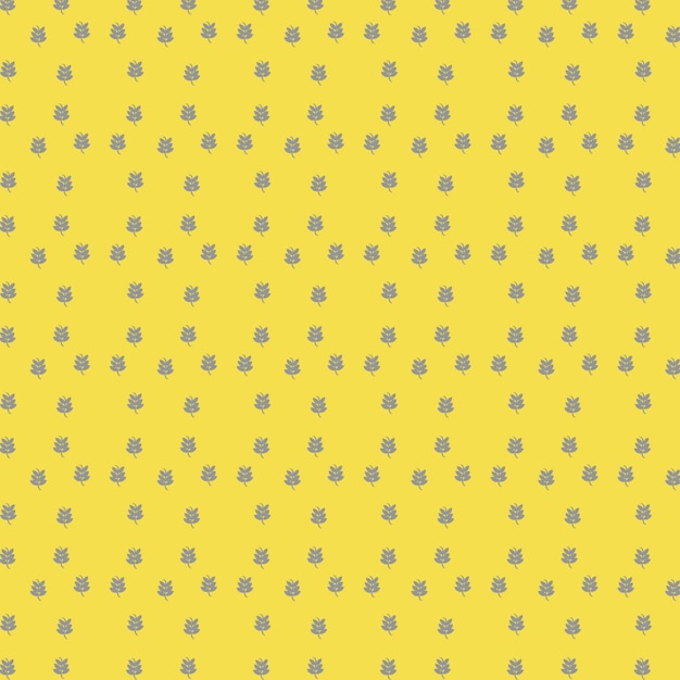 pattern with leaves in the yellow  gray color trend of 2021 For art texture textiles wallpapers