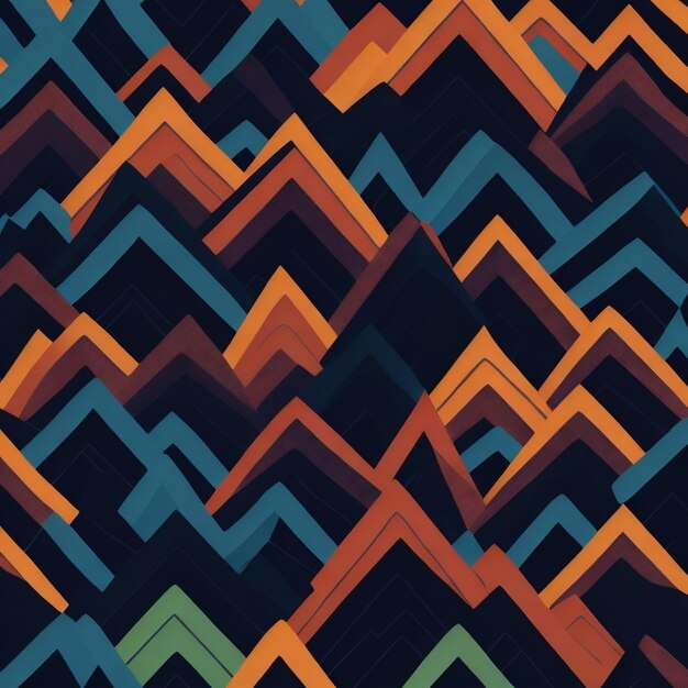 A pattern with mountains and the word mountains on it