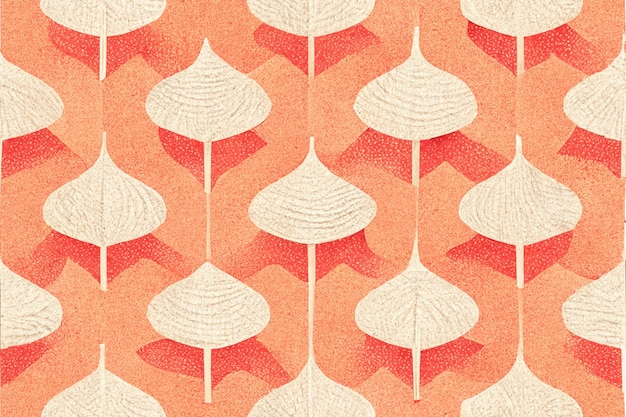 A pattern with a palm tree on it