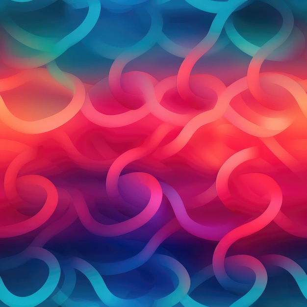 Pattern With Soft Blurred Gradient Effect Infinite Seamless Backgrounds Generative AI