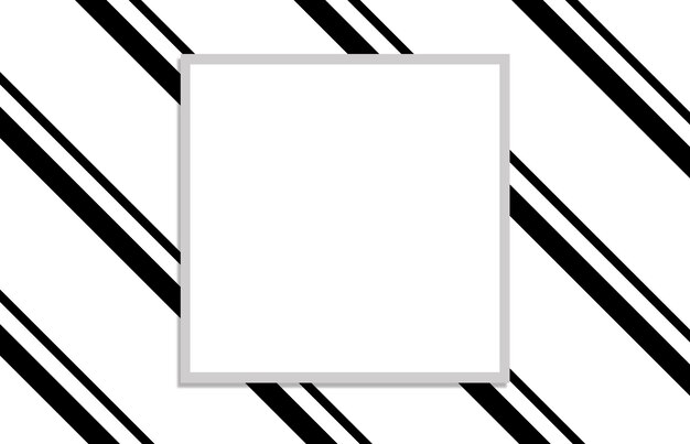 Узор с белым квадратом на черно-белом фоне