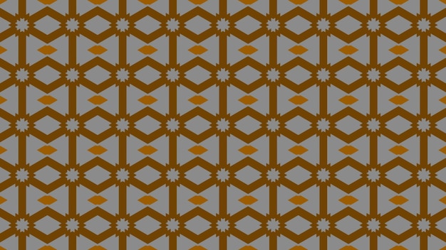 the pattern in the yellow and brown