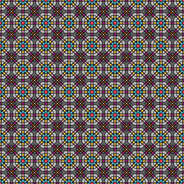 A pattern of yellow and purple colors with a yellow star.