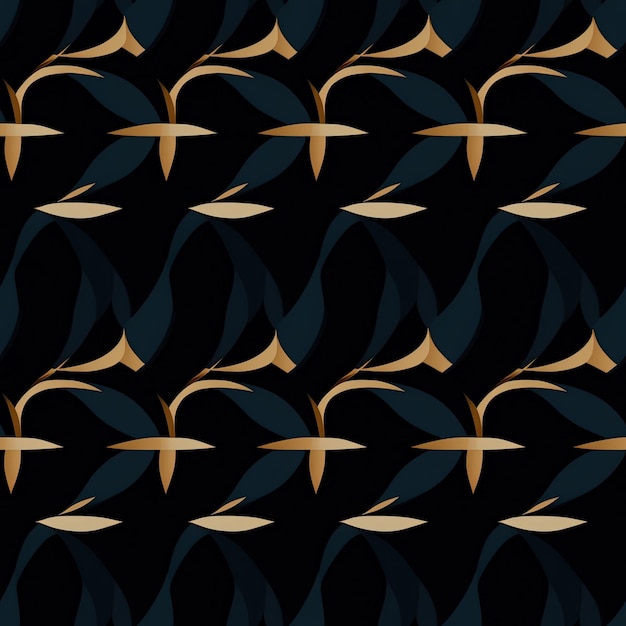 Patterned background low contrast dark mode seamless pattern AI Generated