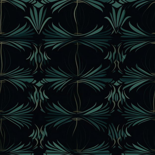 Patterned background low contrast dark mode seamless pattern AI Generated