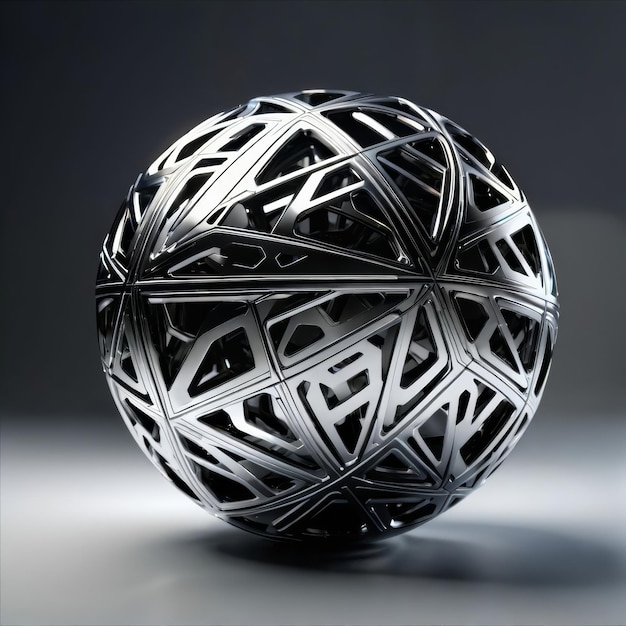 Photo patterned black and white ball