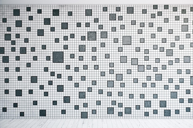 Patterned tile wall