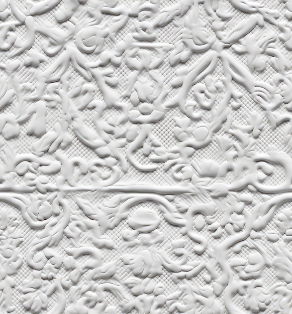 Foto disegni sul soffitto lastre di gesso di fiori bianchi sfondo gesso disegno floreale disegno senza cuciture disegno semple disegno senzacuciture carta da parati