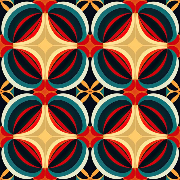 Patterns created with a repeated motif