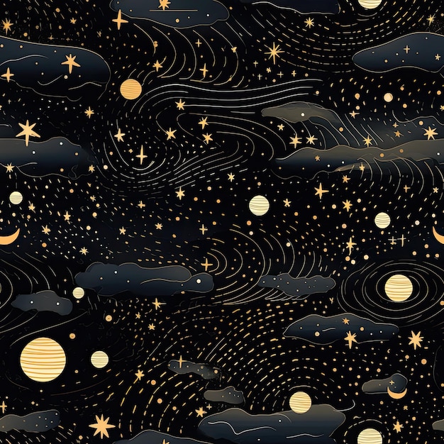 Patterns inspired by constellations and the night sky