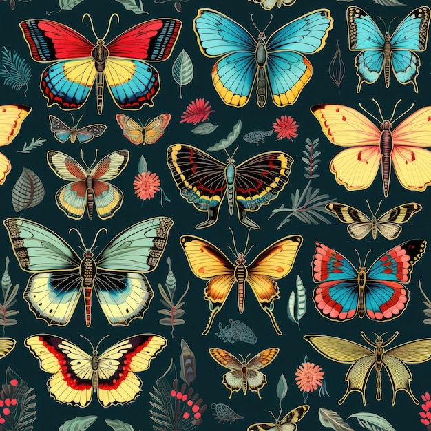 Patterns inspired by different types of insects and their wings