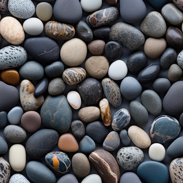 Patterns inspired by the texture of pebbles on a beach