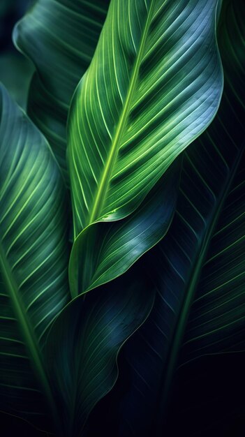 patterns on a leaf's surface