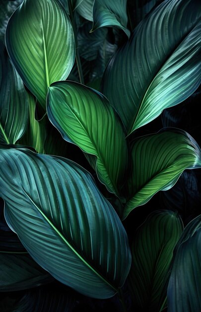 patterns on a leaf's surface