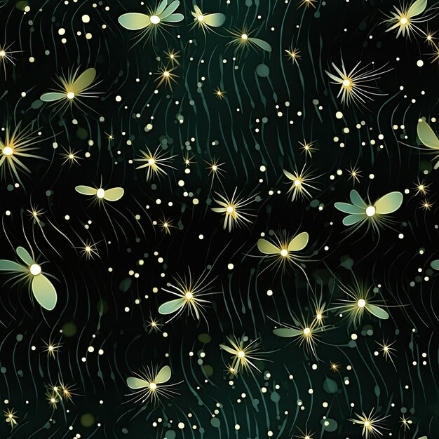 Patterns resembling a swarm of fireflies