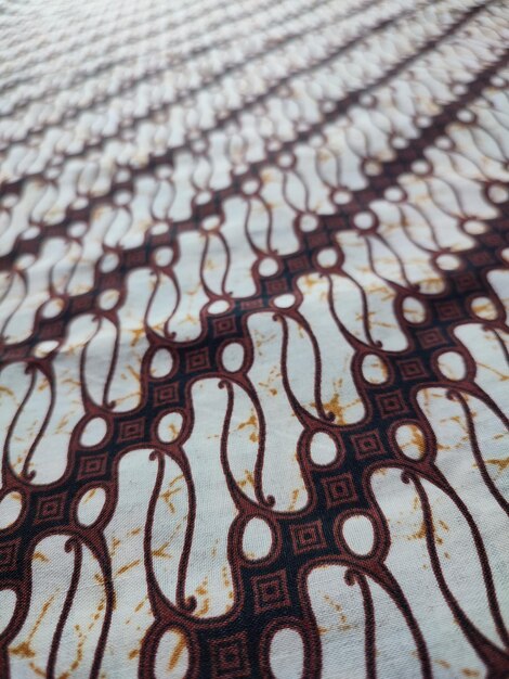 The patterns on traditional batik cloth provide a visual and philosophical look